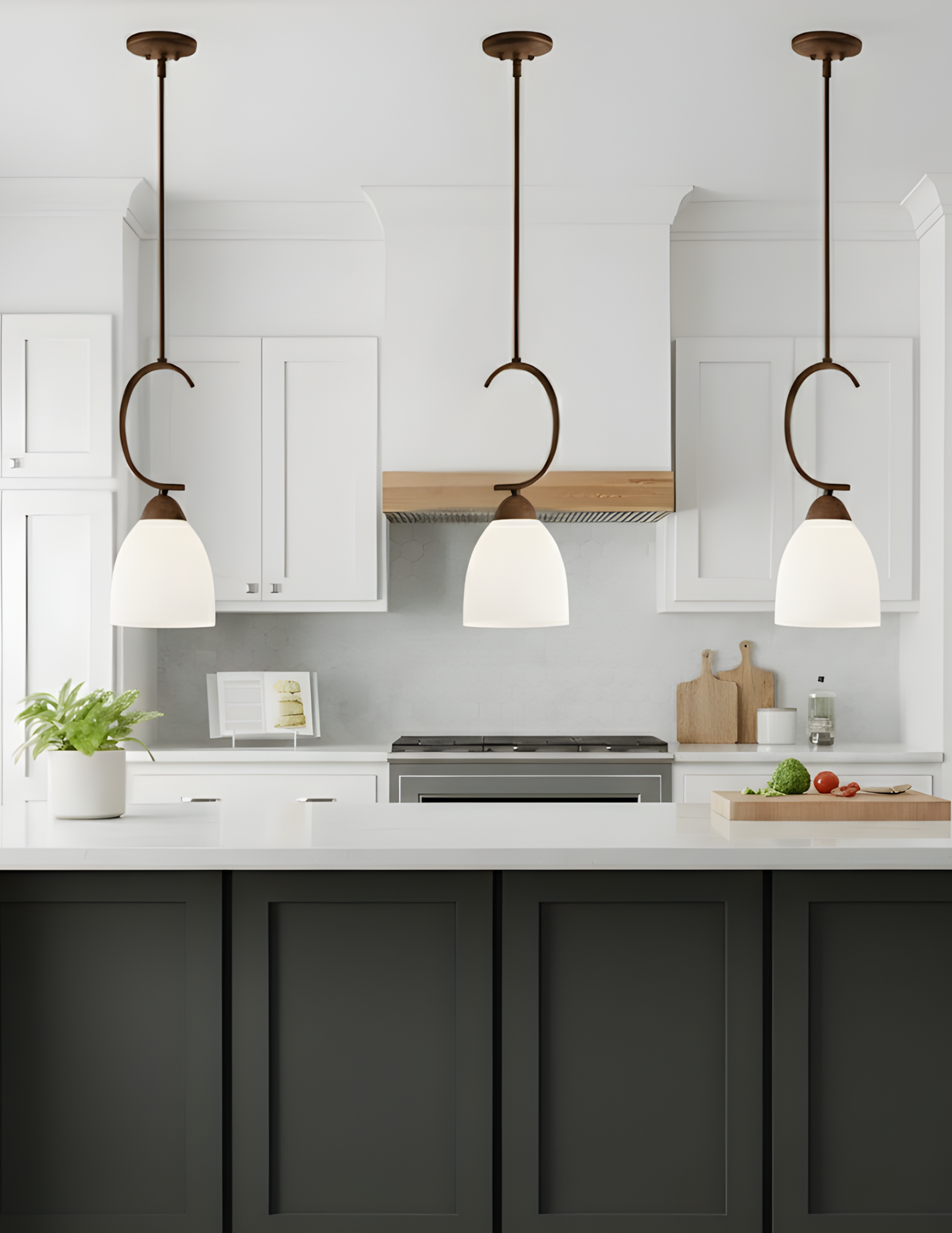 Victoria 1-Light Mini Pendant - White Glass Included - Decorative Pendants