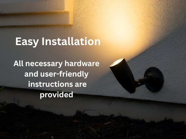 10W LED Small Bullet Flood Includes extension and base - Timeless Flood Lights in Black