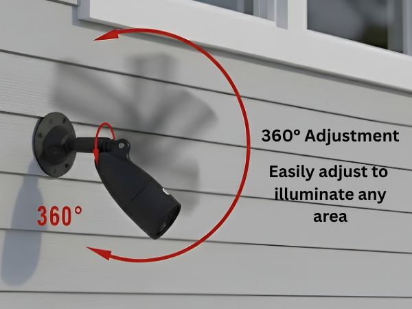 10W LED Small Bullet Flood Includes extension and base - Timeless Flood Lights in Black