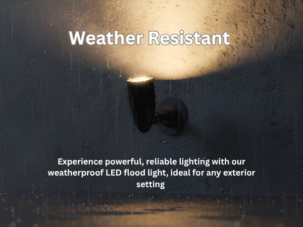10W LED Small Bullet Flood Includes extension and base - Timeless Flood Lights in Black