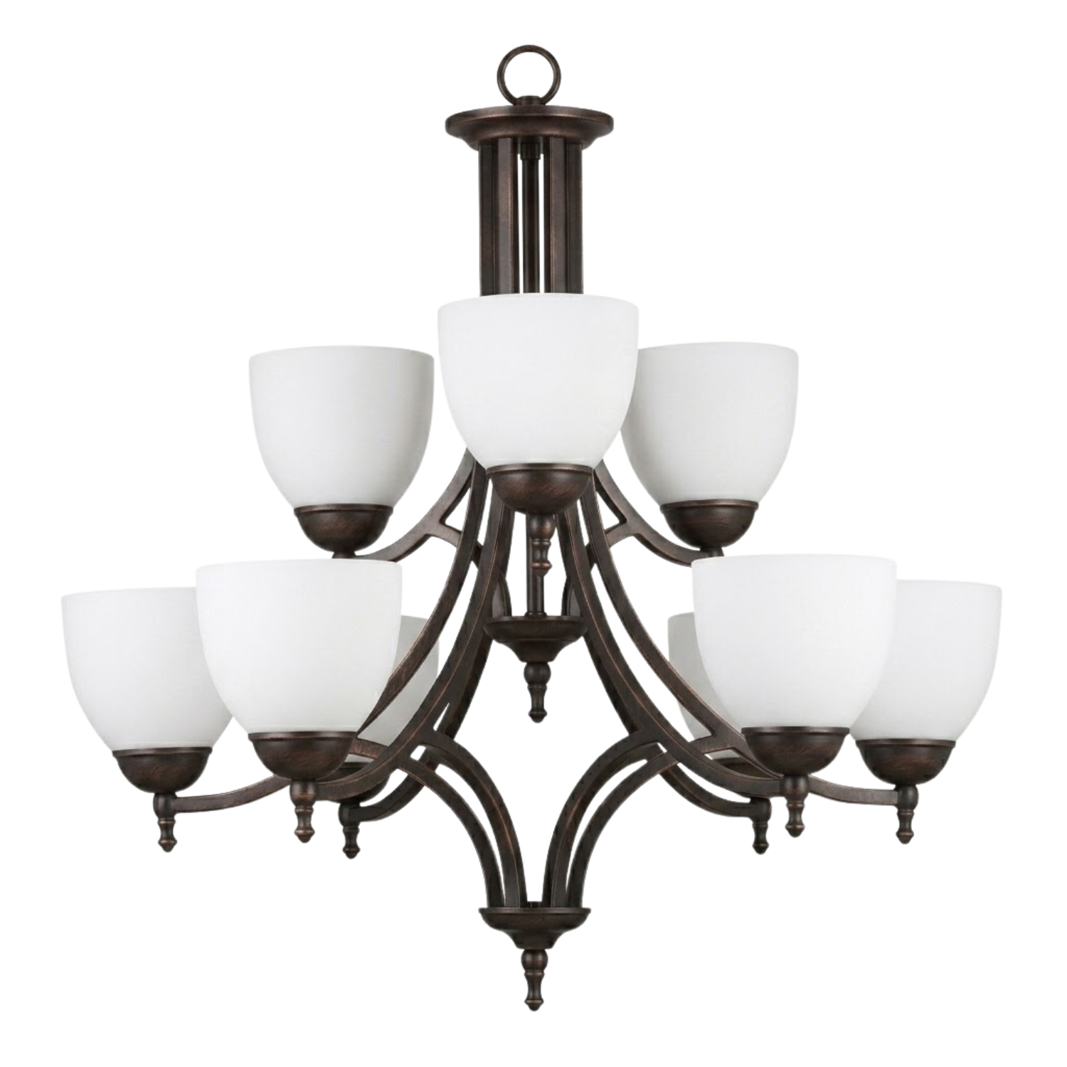 Austin Upgrade 9-Light Chandelier - Contemporary Chandeliers in Rubbed Bronze