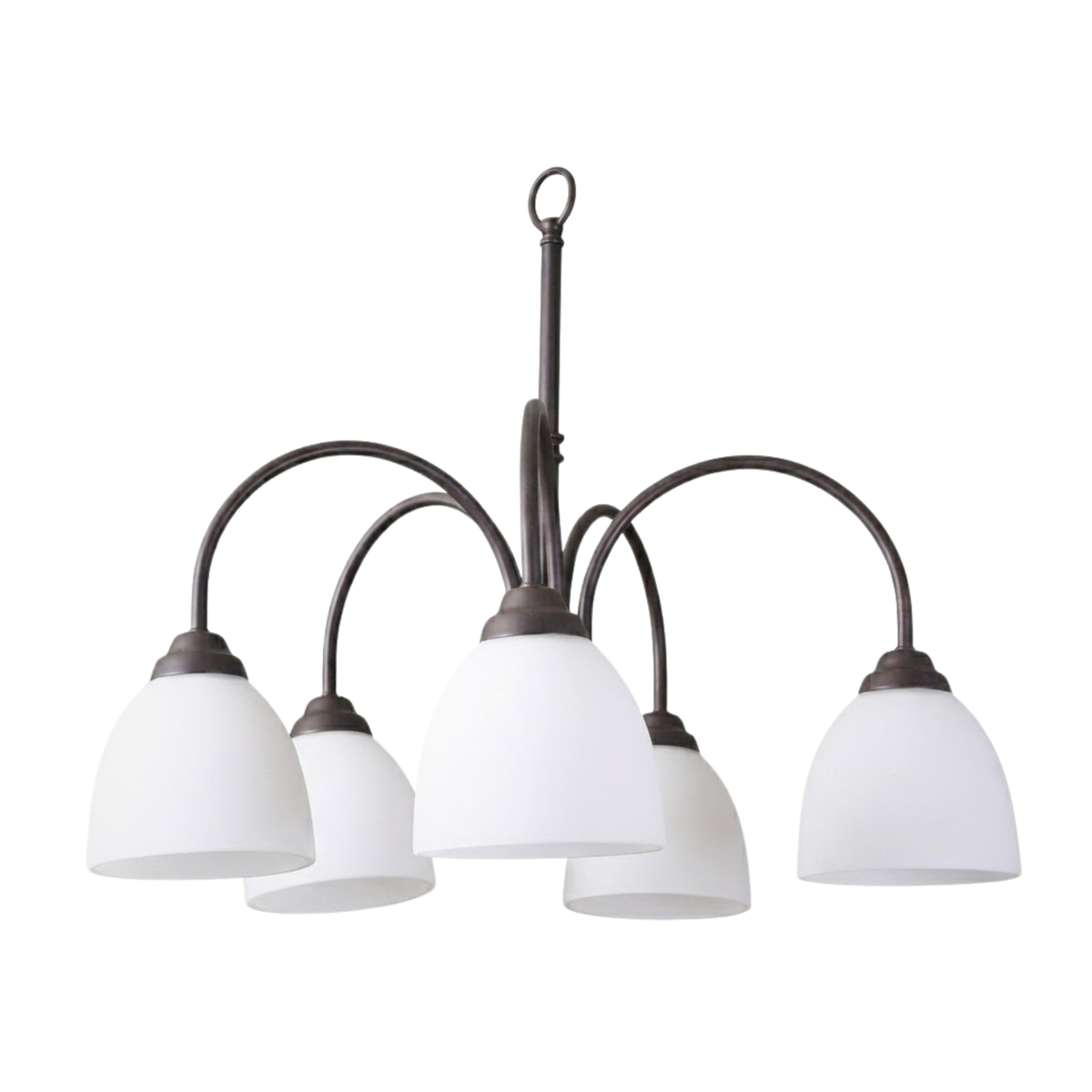 Laredo 5-Light Nook Fixture - RB  White Glass