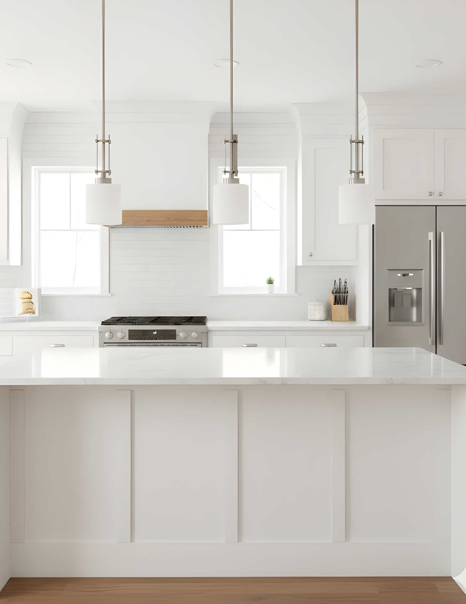 Paris 1-Light Mini Pendant - White Cylinder Glass - Decorative Pendants