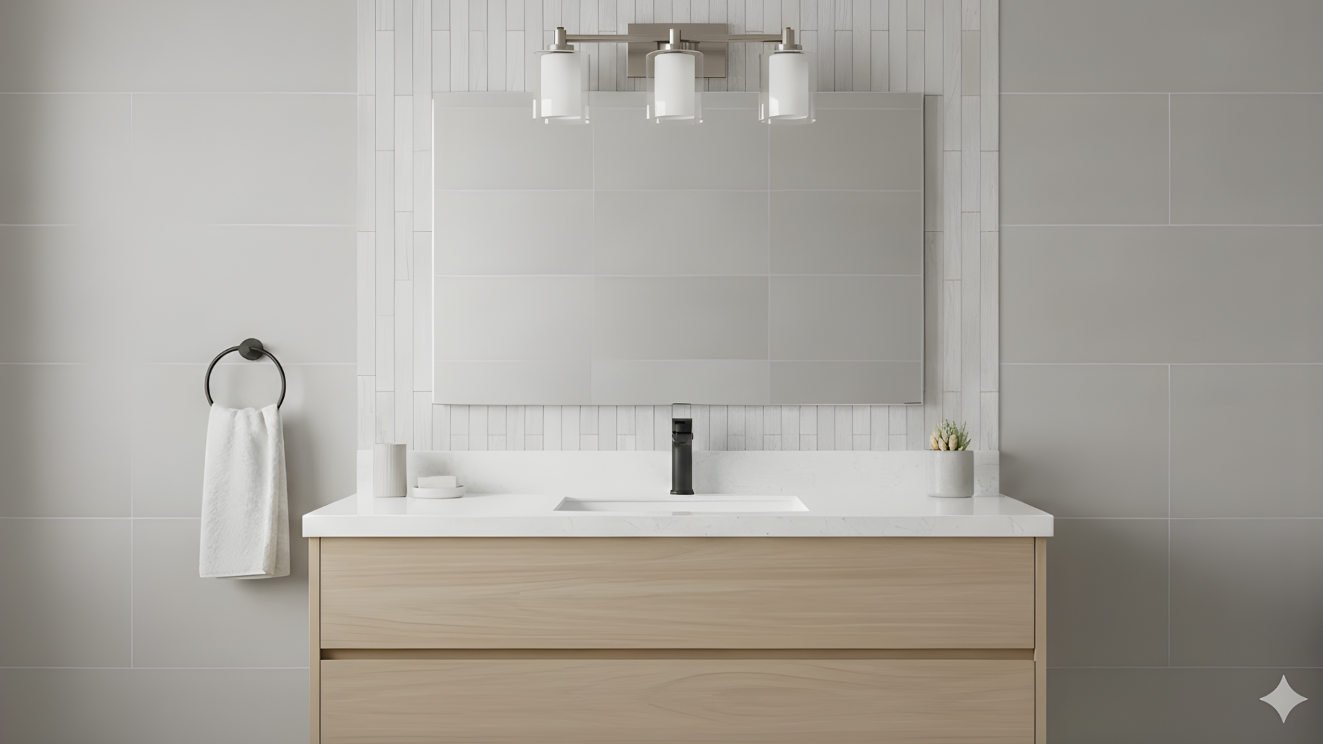 Sonora 3-Light Vanity Clear & White Glass - Functional Vanities