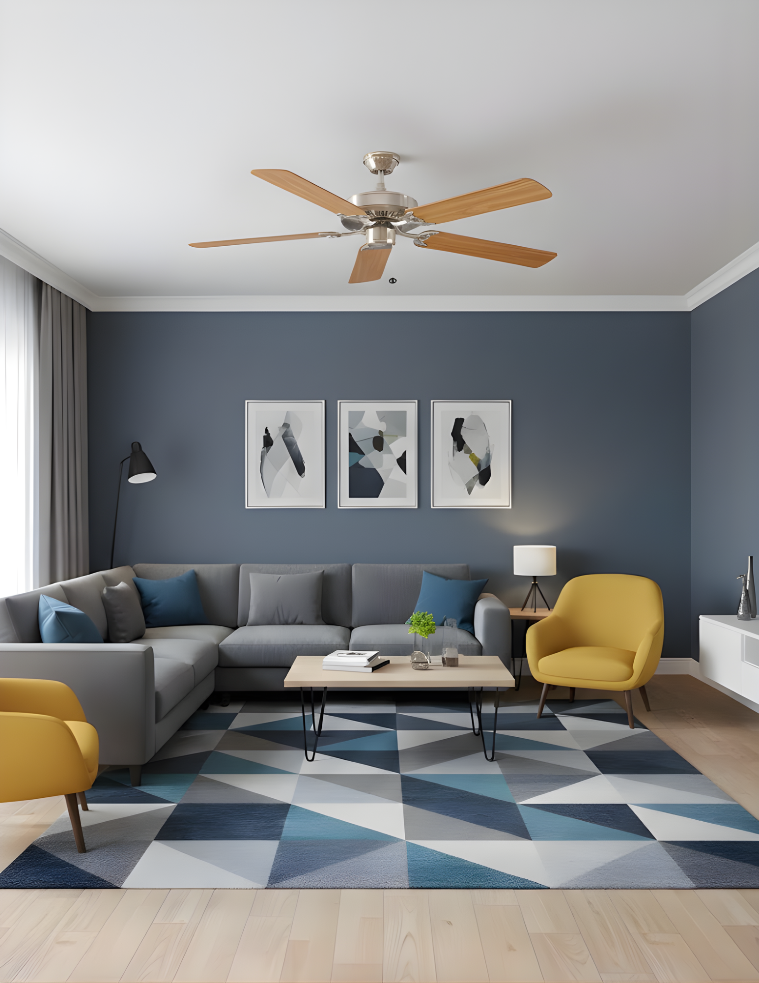 52" 5-Blade Fan MP/WL Blades - Elegant Indoor Fans in Brushed Nickel