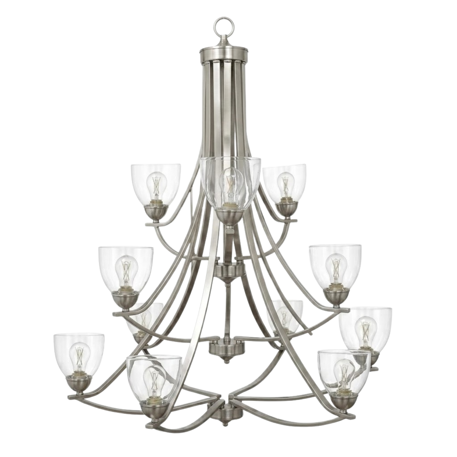 Victoria 12-Light Chandelier Clear Glass - Statement-Making Chandeliers
