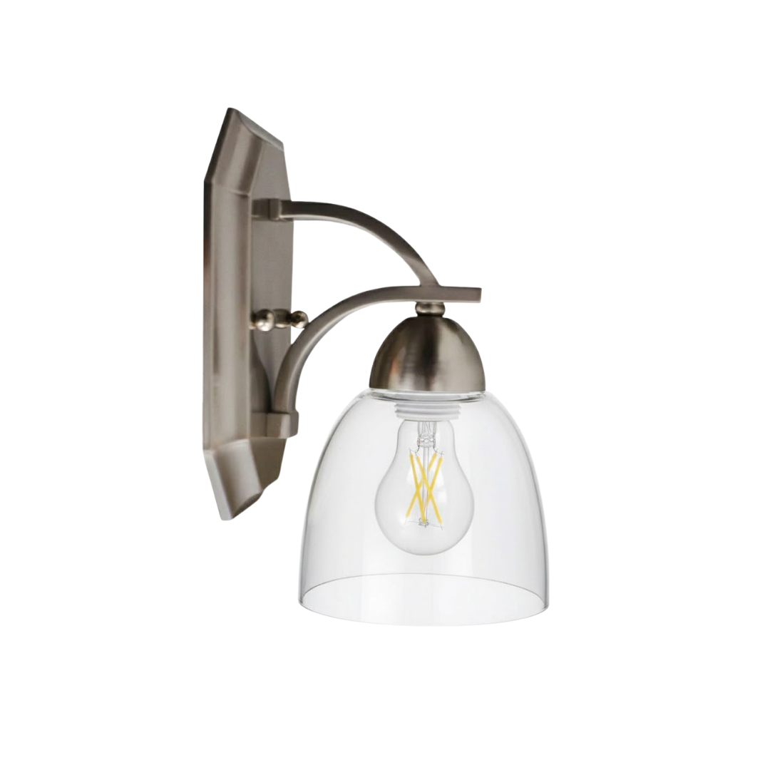 Victoria 1-Light Wall Sconce Clear Glass - Functional Wall Sconces