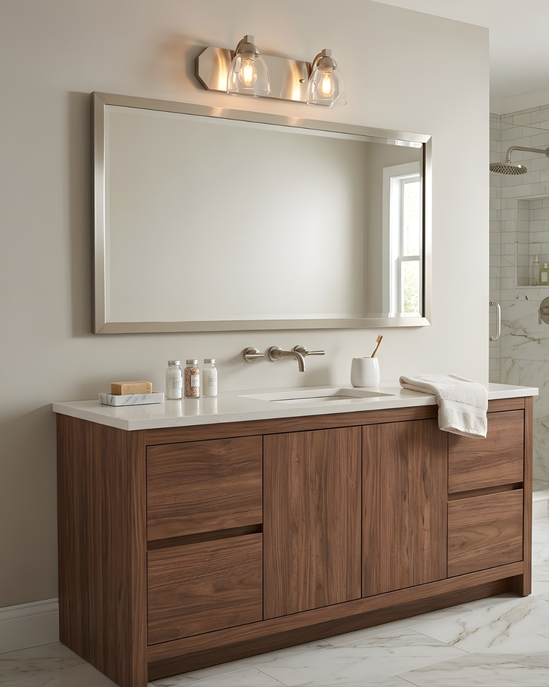 Special Order 2-Light Contemporary Vanity Clear Glass - Statement-Making Vanities