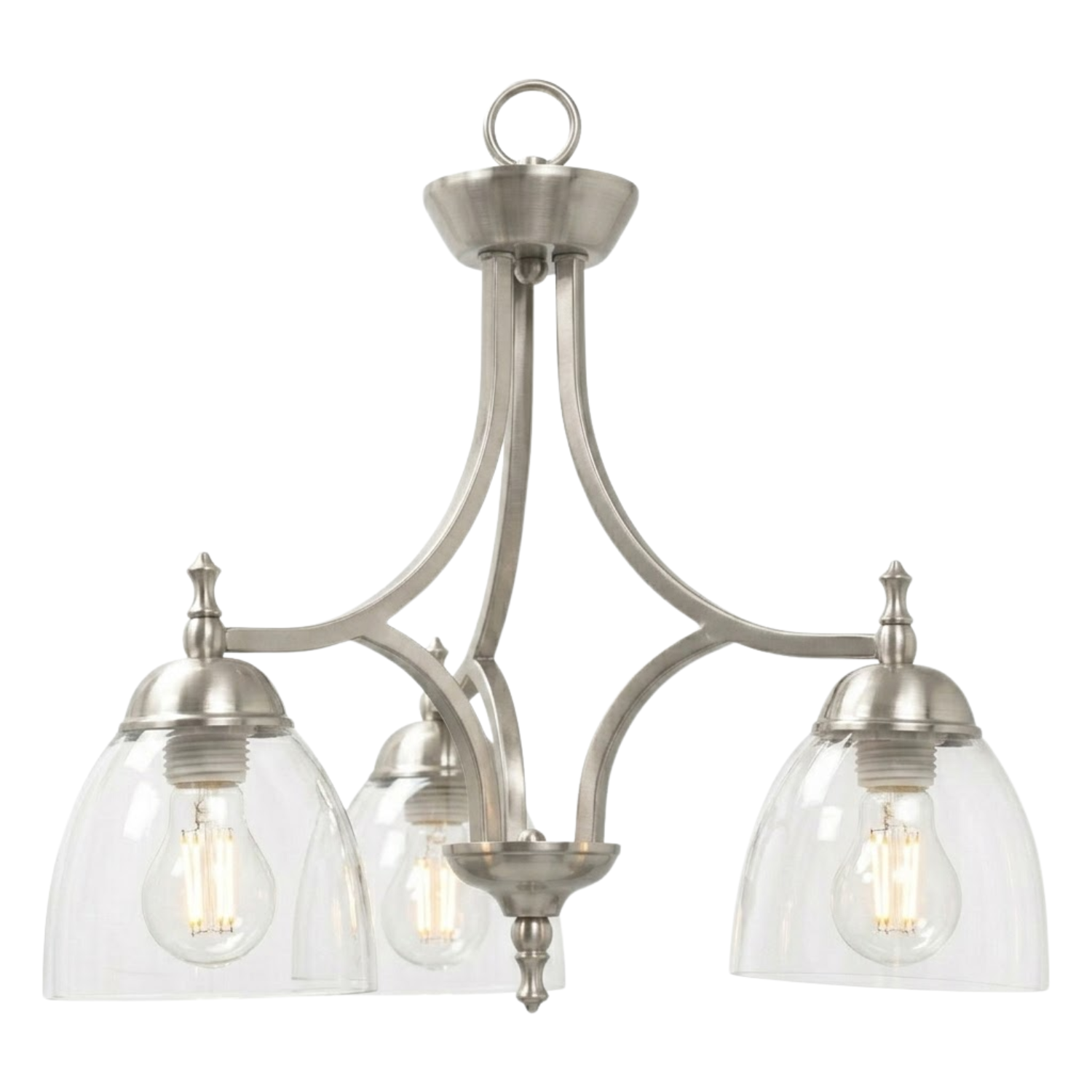 Dallas 3-Light Down Chandelier/Nook-NK - Versatile Chandeliers