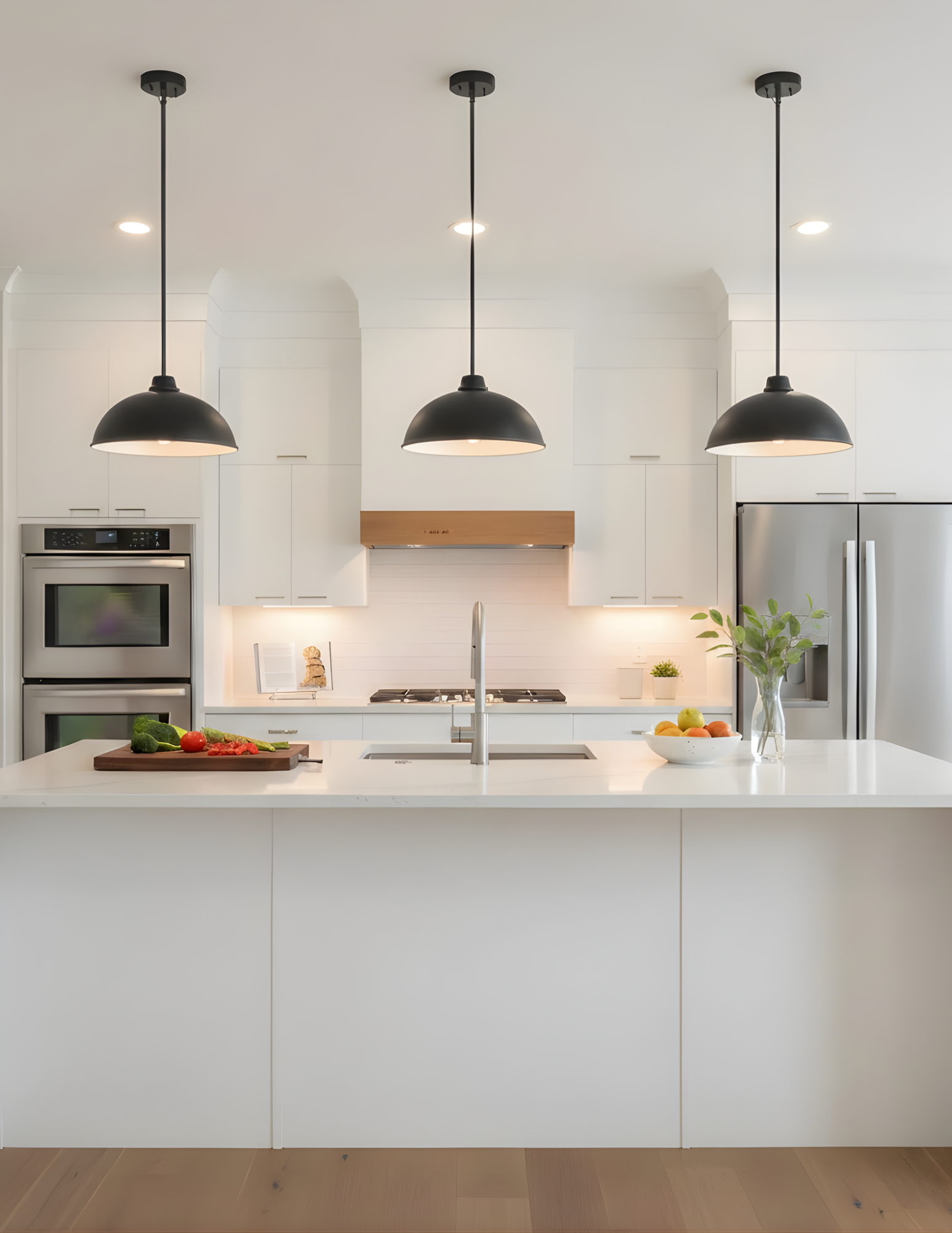 13' Metal Dome Pendant Cover - Frosted Glass - Classic Pendants