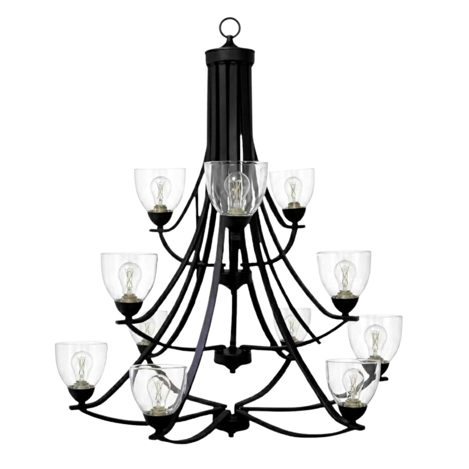 Victoria 12-Light Chandelier Clear Glass - Statement-Making Chandeliers