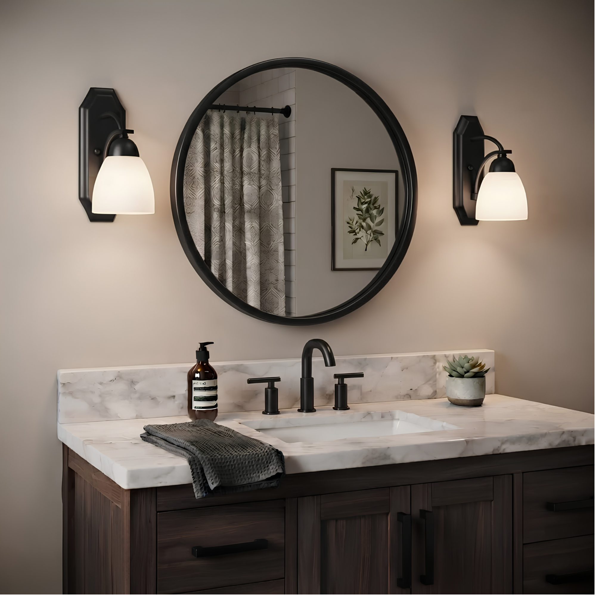 Victoria 1-Light Wall Sconce White Glass - Elegant Wall Sconces
