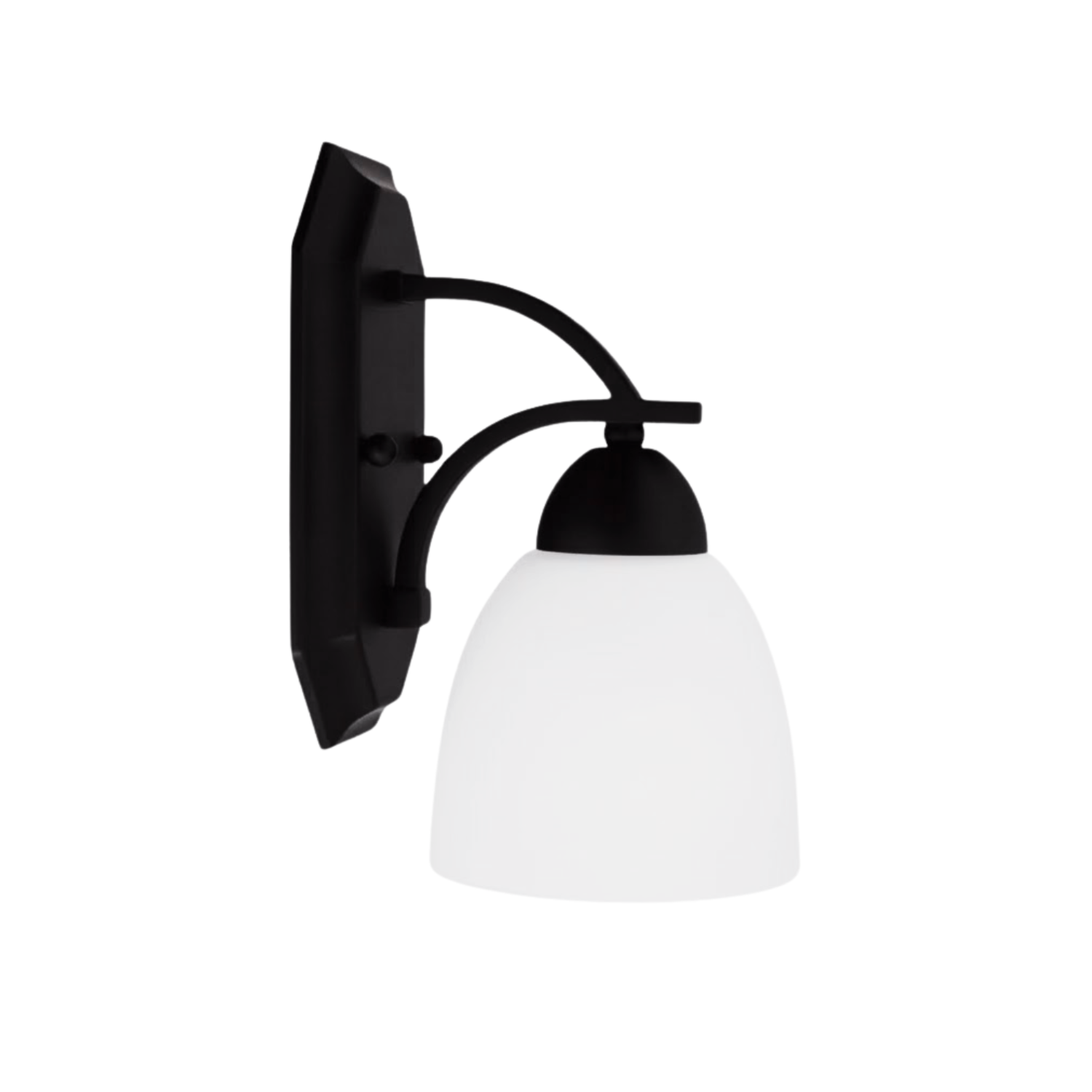 Victoria 1-Light Wall Sconce White Glass - Elegant Wall Sconces