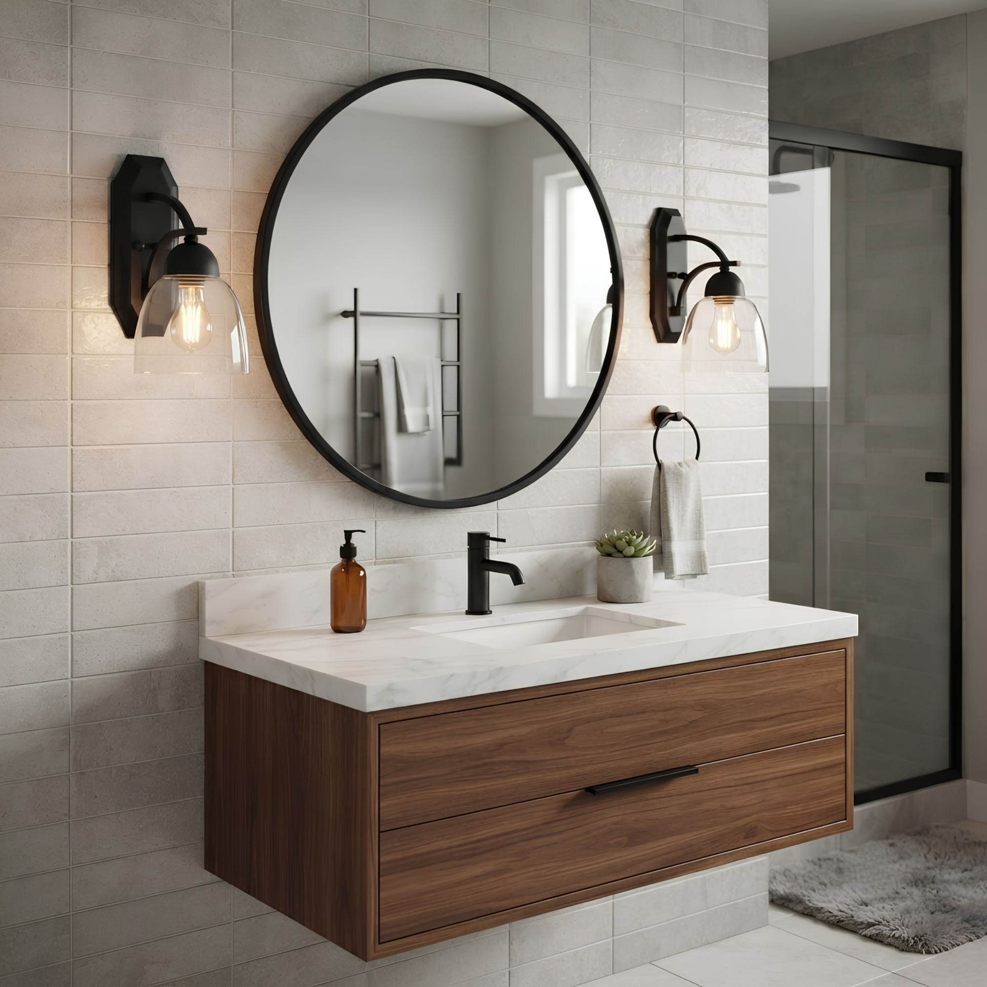 Victoria 1-Light Wall Sconce Clear Glass - Functional Wall Sconces