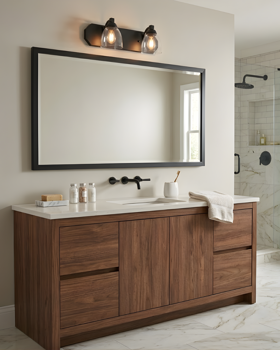 Special Order 2-Light Contemporary Vanity Clear Glass - Statement-Making Vanities