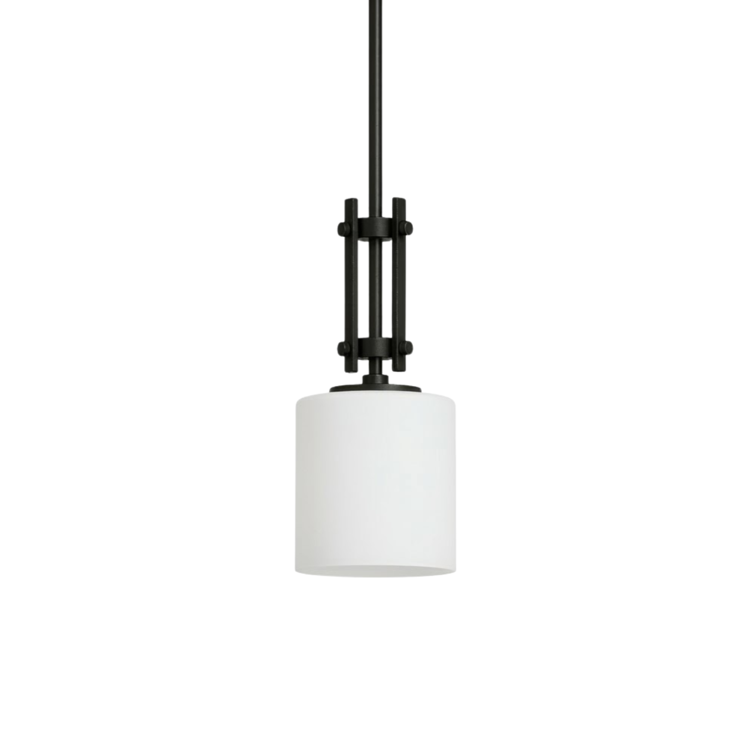Paris 1-Light Mini Pendant - White Cylinder Glass - Decorative Pendants