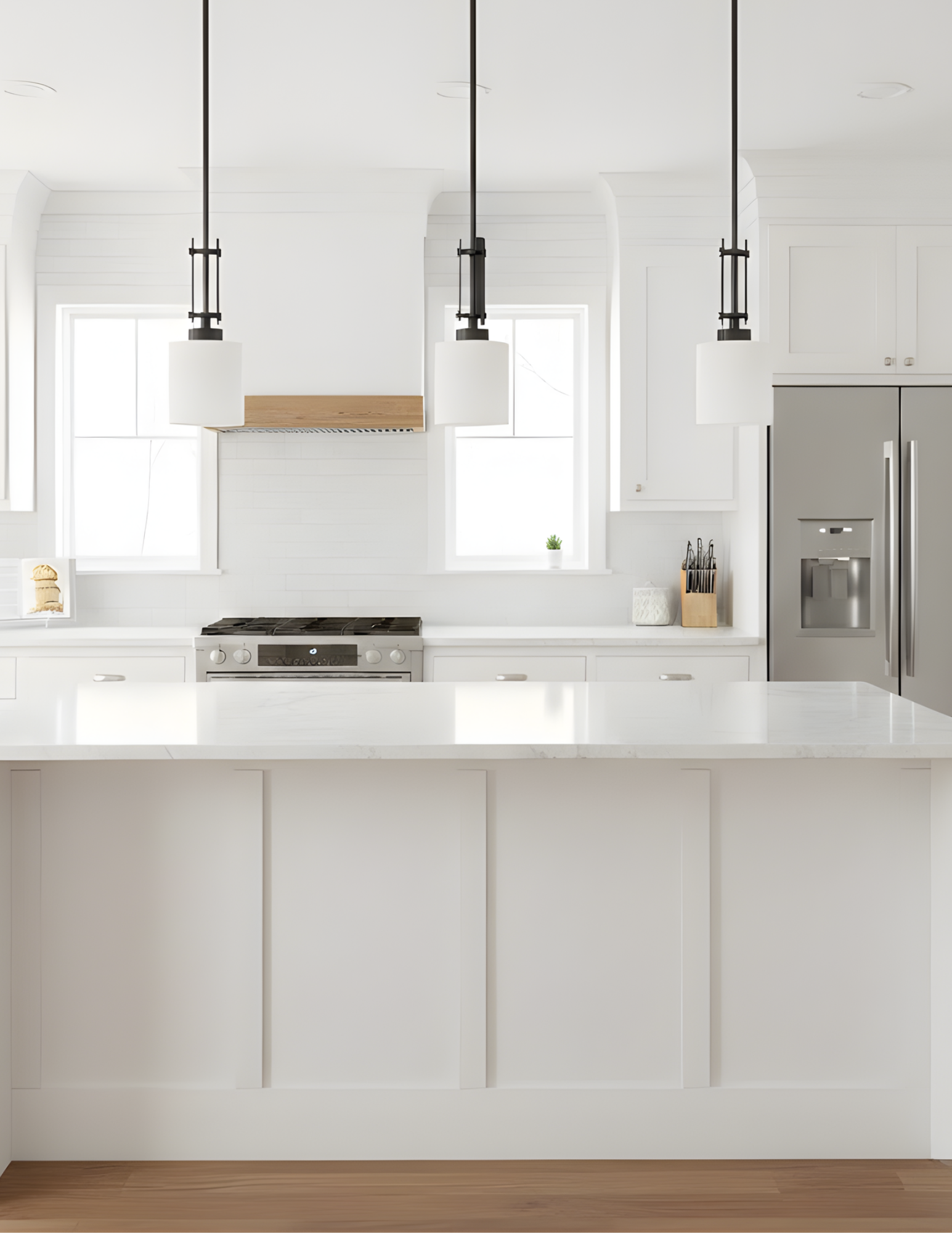 Paris 1-Light Mini Pendant - White Cylinder Glass - Decorative Pendants