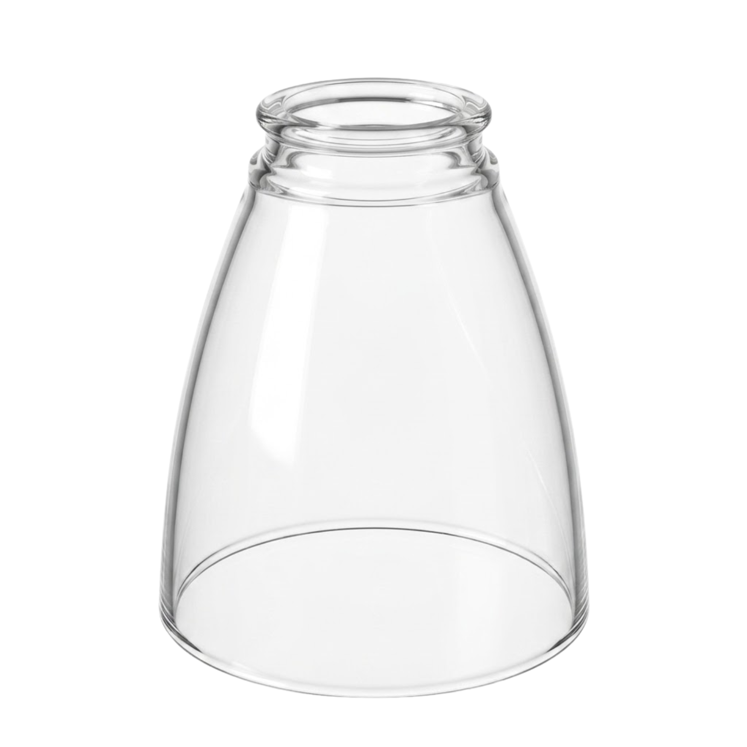 2.25" Clear Ufan Glass - Smooth - No Flare - Classic Fan Glass