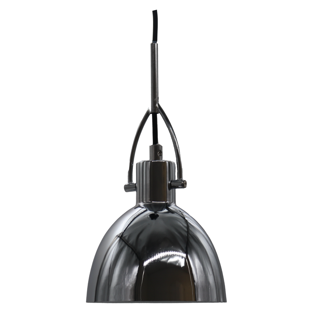 1-Light Dome Pendant - Silver Chrome