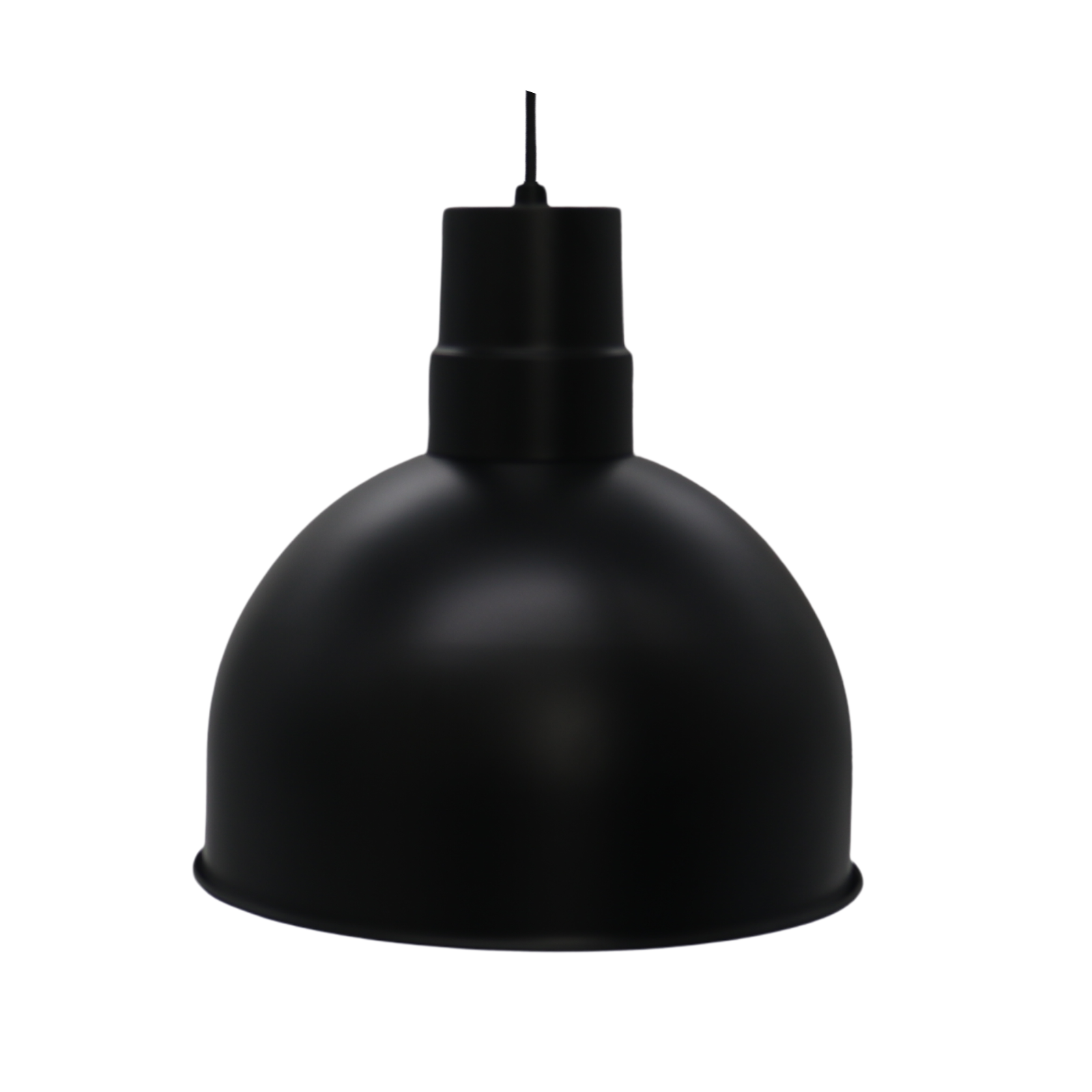 1-Light Dome Pendant - MB/WH