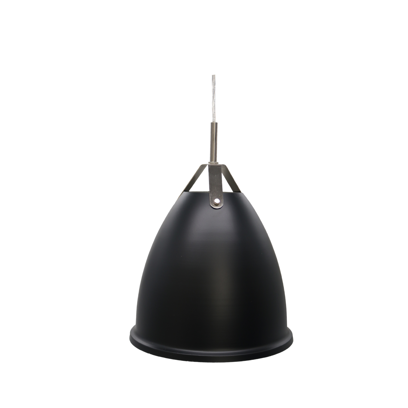 1-Light Mini Pendant - SV Cord - BLK