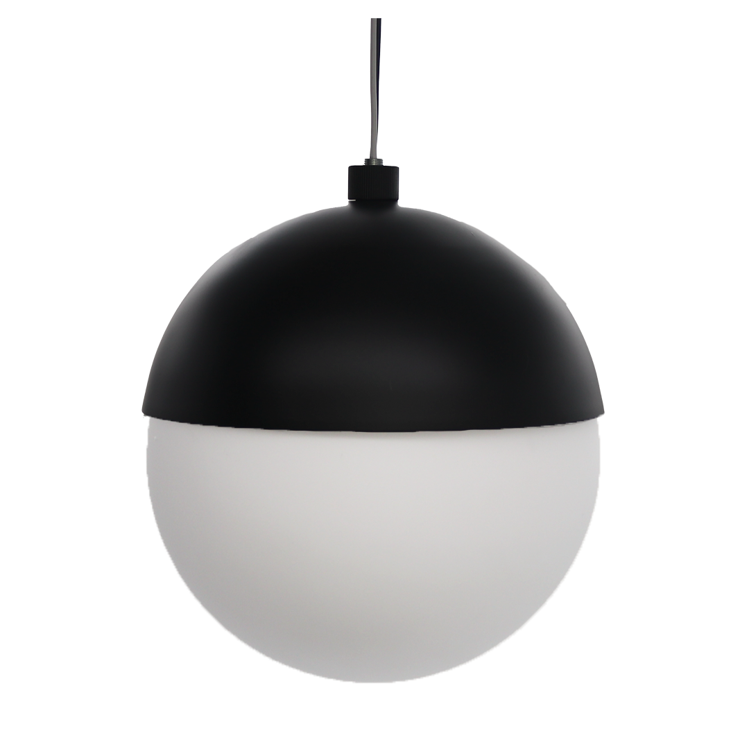 1-Light Globe Pendant - Opal Glass - MB