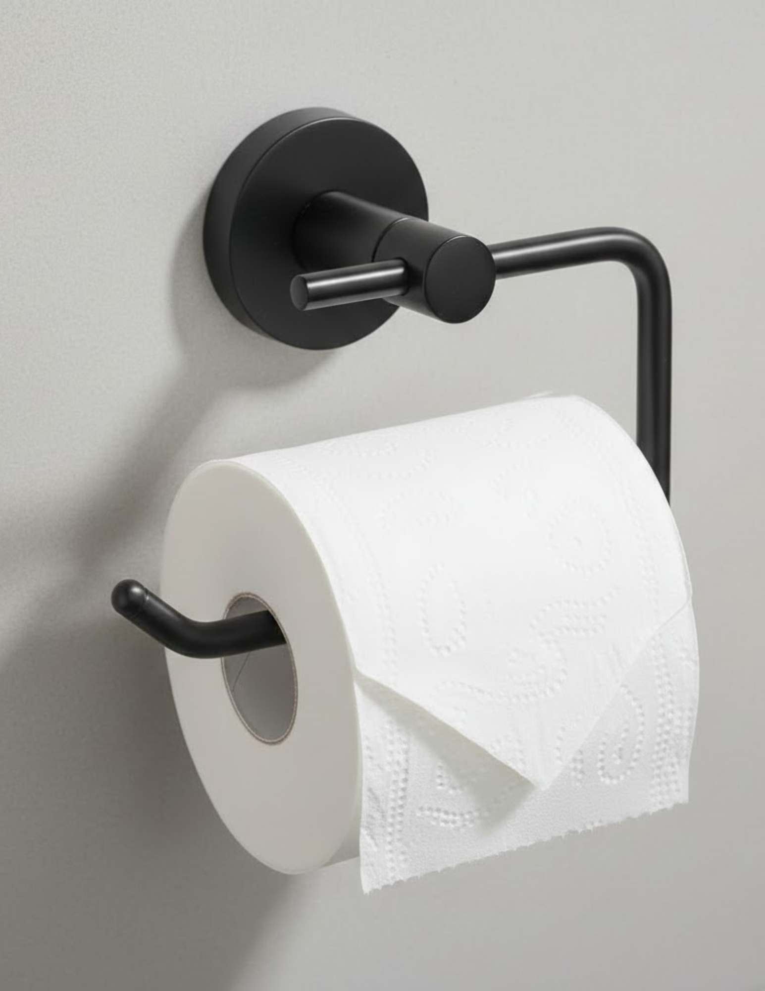 Modern Round Euro Paper Holder - Functional Bath Hardware