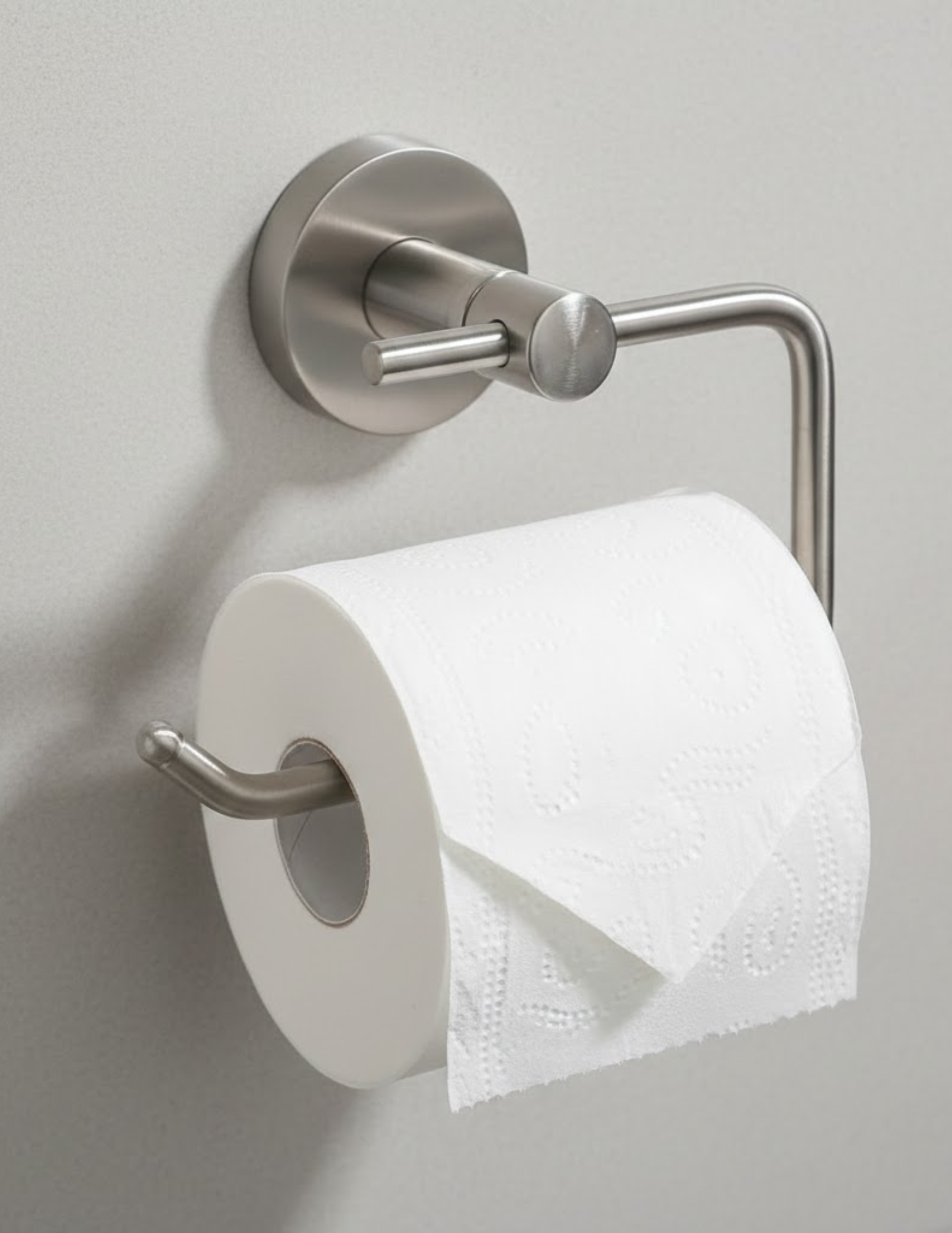 Modern Round Euro Paper Holder - Functional Bath Hardware