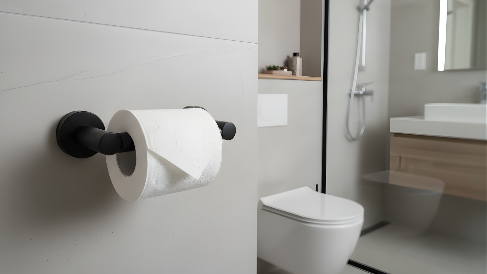 Modern Round Standard Paper Holder - Versatile Bath Hardware
