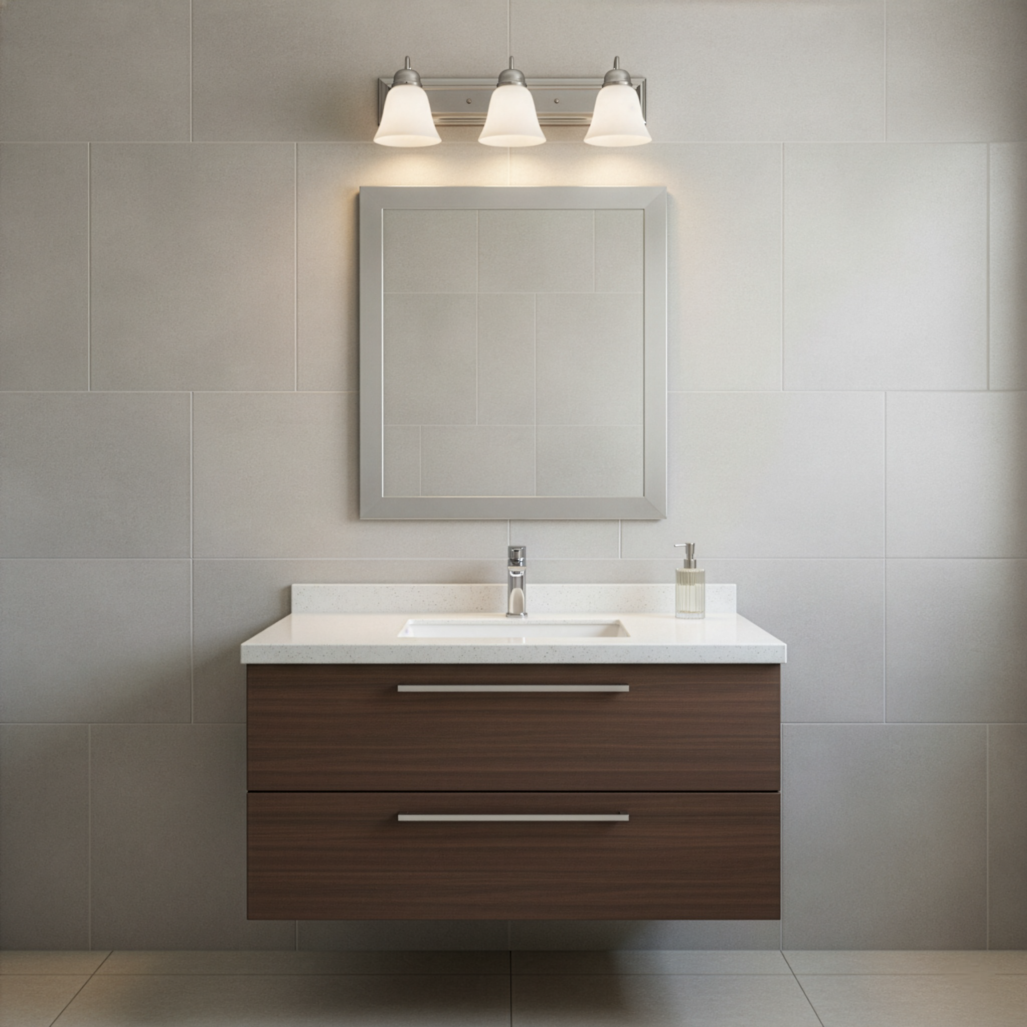 Zora 3-Light 24" Square Back Vanity - Clean-Line Vanities