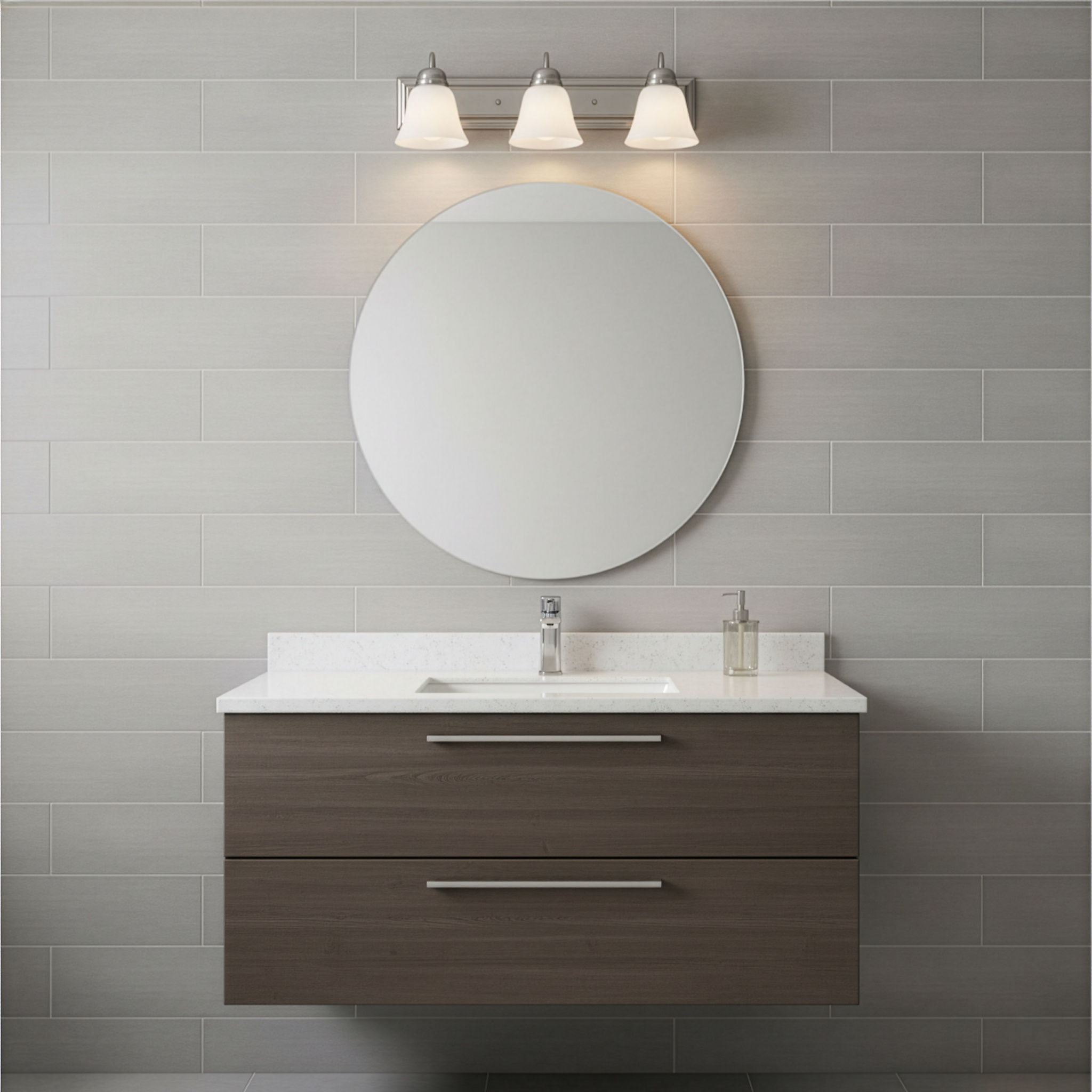 Zora 3-Light 24" Square Back Vanity - Clean-Line Vanities