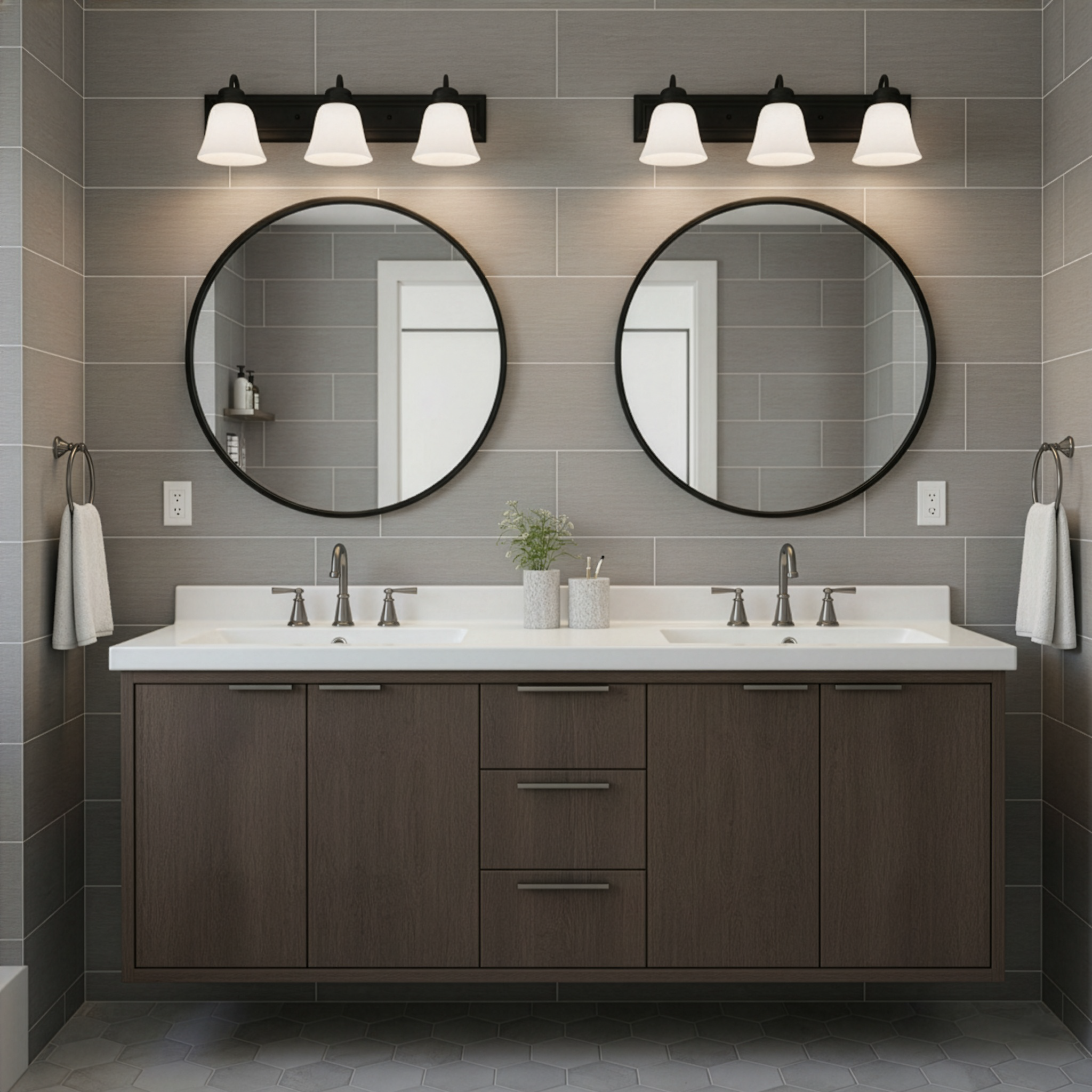 Zora 3-Light 24" Square Back Vanity - Clean-Line Vanities
