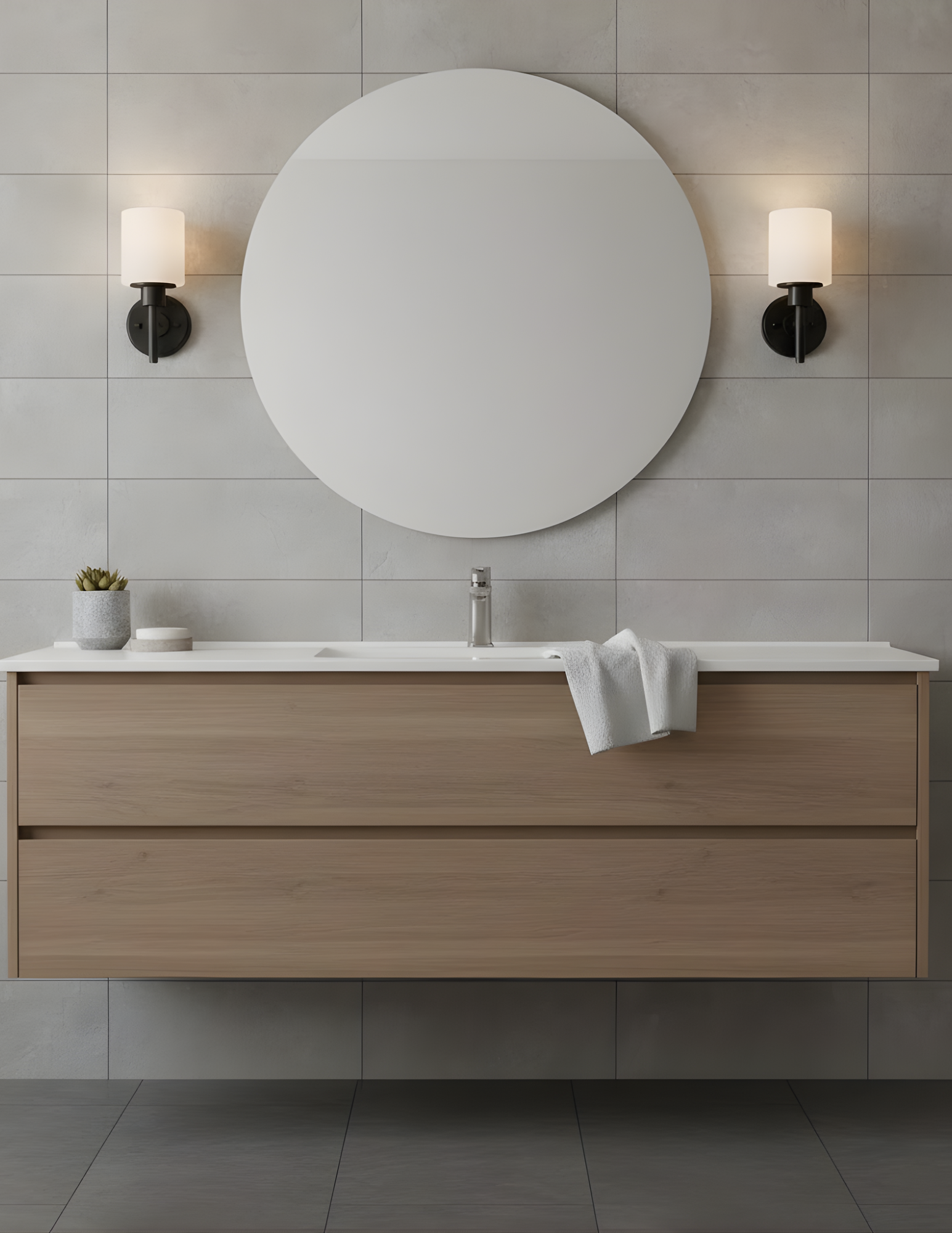 1-Light Frosted Glass Sconce - Statement-Making Wall Sconces in Matte Black