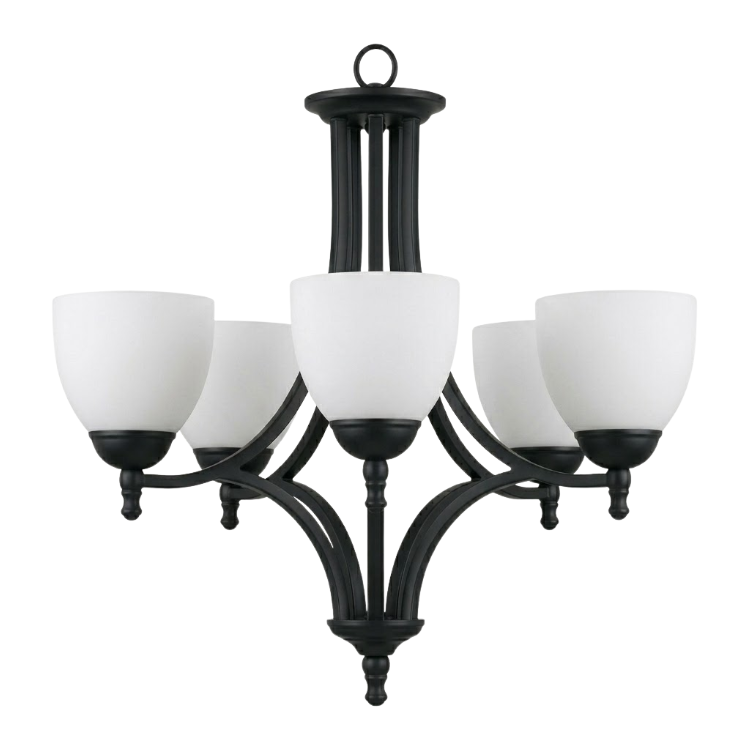 Fort Worth Upgrade 5-Light Chandelier - Stylish Chandeliers in Matte Black