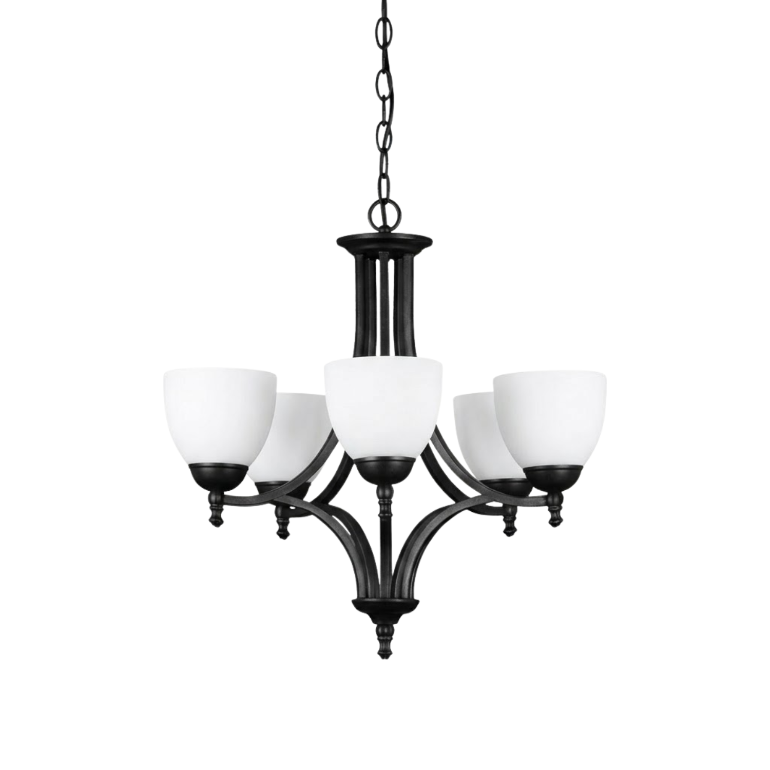 Fort Worth Upgrade 5-Light Chandelier - Stylish Chandeliers in Matte Black