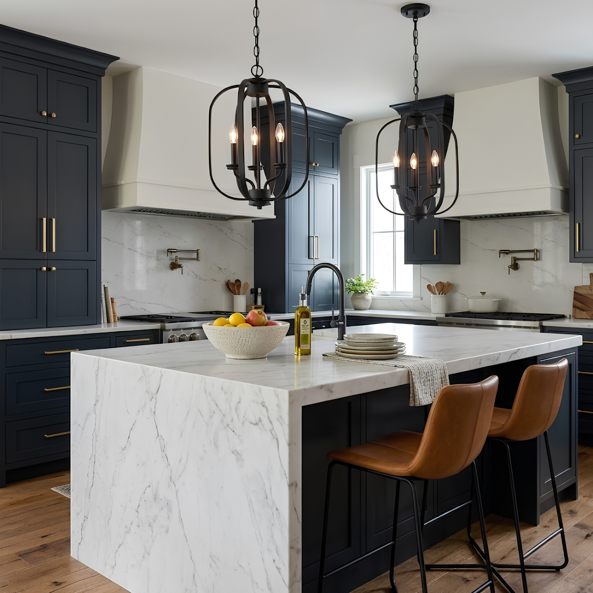 Victoria Series 3-Light Small Entry Cage - High-Design Pendants