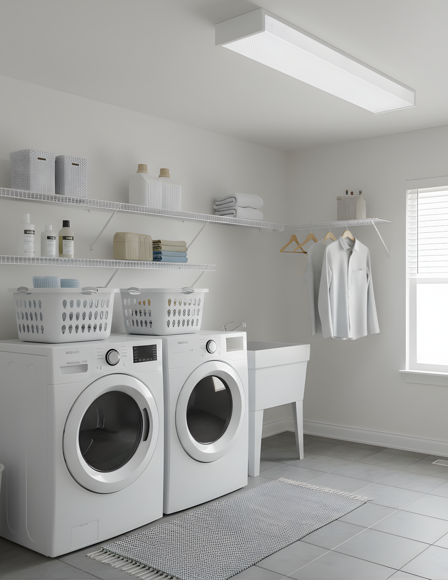 2-Bulb 48" Wrap-LED-Direct Wire-Lamps Included - Clean-Line LED Wraps