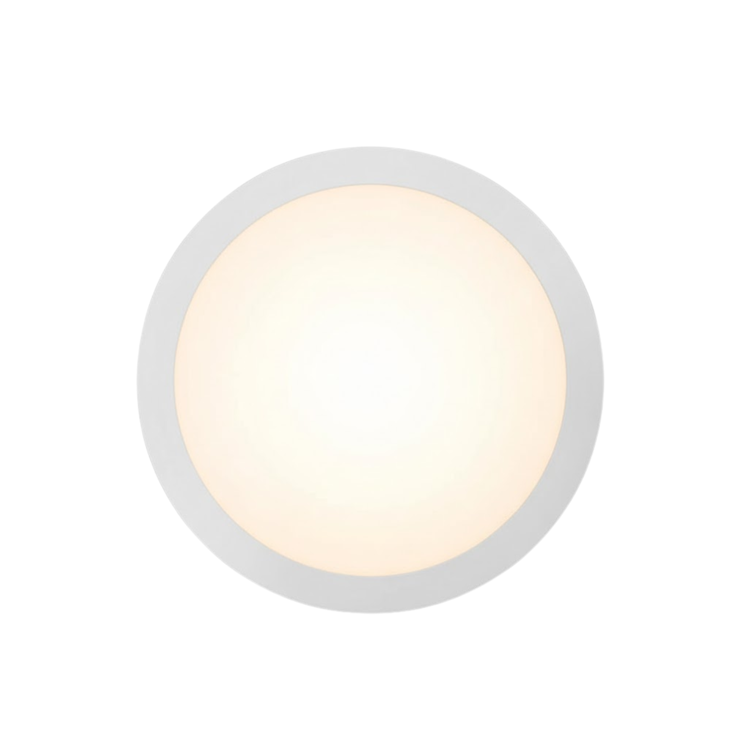 12" 24W LED Slimline Disk Light 3000K - Refined Disk Lights in White