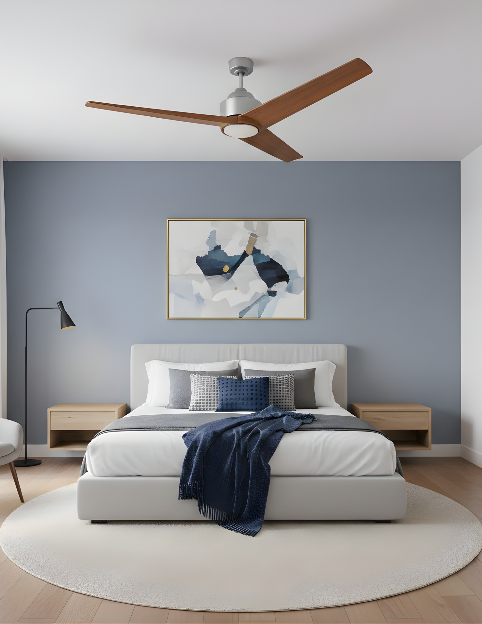 Monica 3-Blade 56" NK Fan WL Blades 20W LED 3K