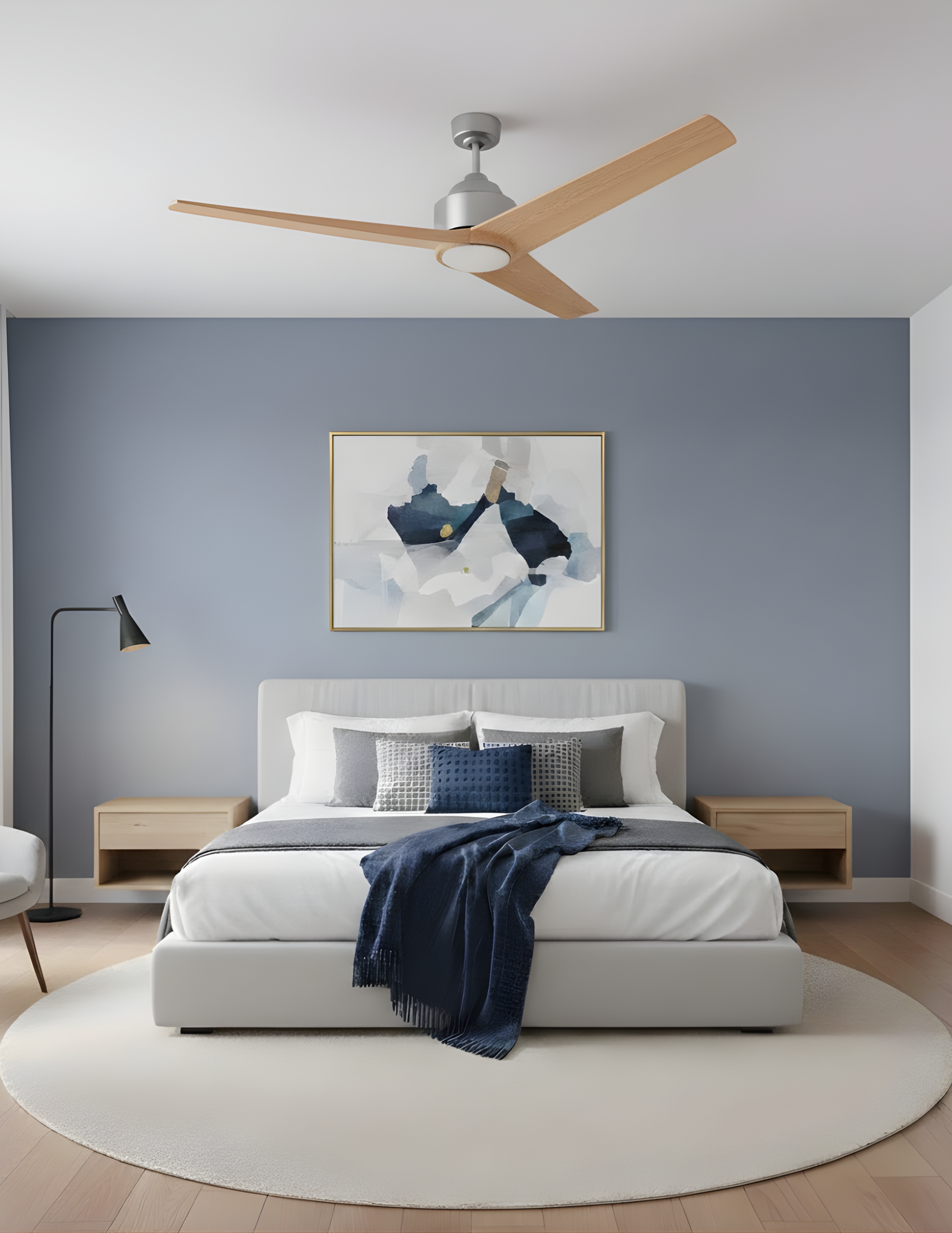 Monica 3-Blade 56" NK Fan LM Blades 20W LED 3K