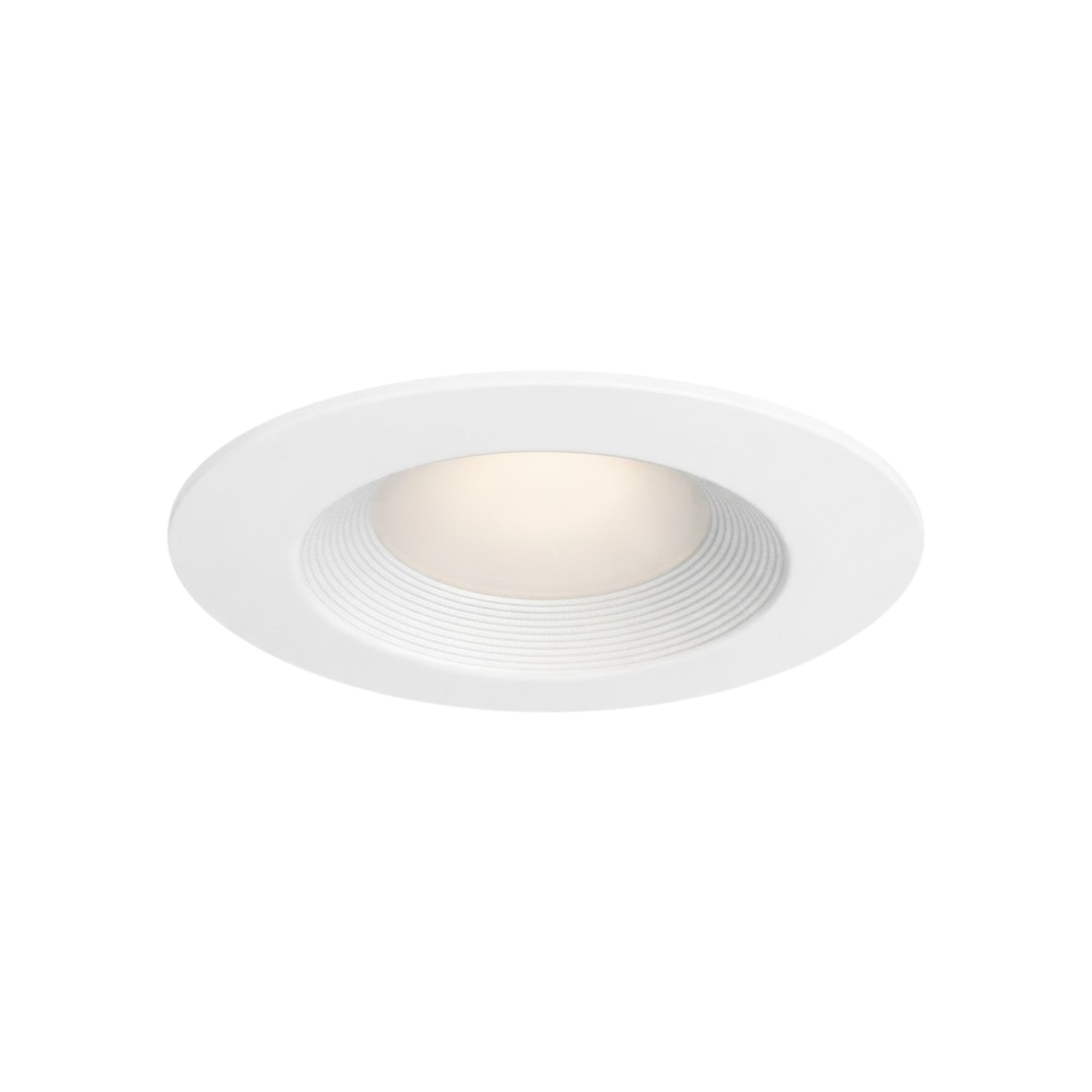 LED 4" Ribbed Retrofit Recessed Trim - 13W - 3K, 4K, 5K - Transitional Disk Lights