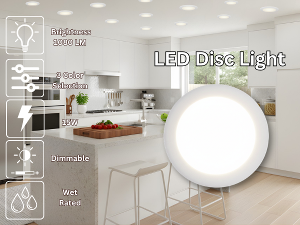5/6" Low Profile Light - WH 3K, 4K, 5K