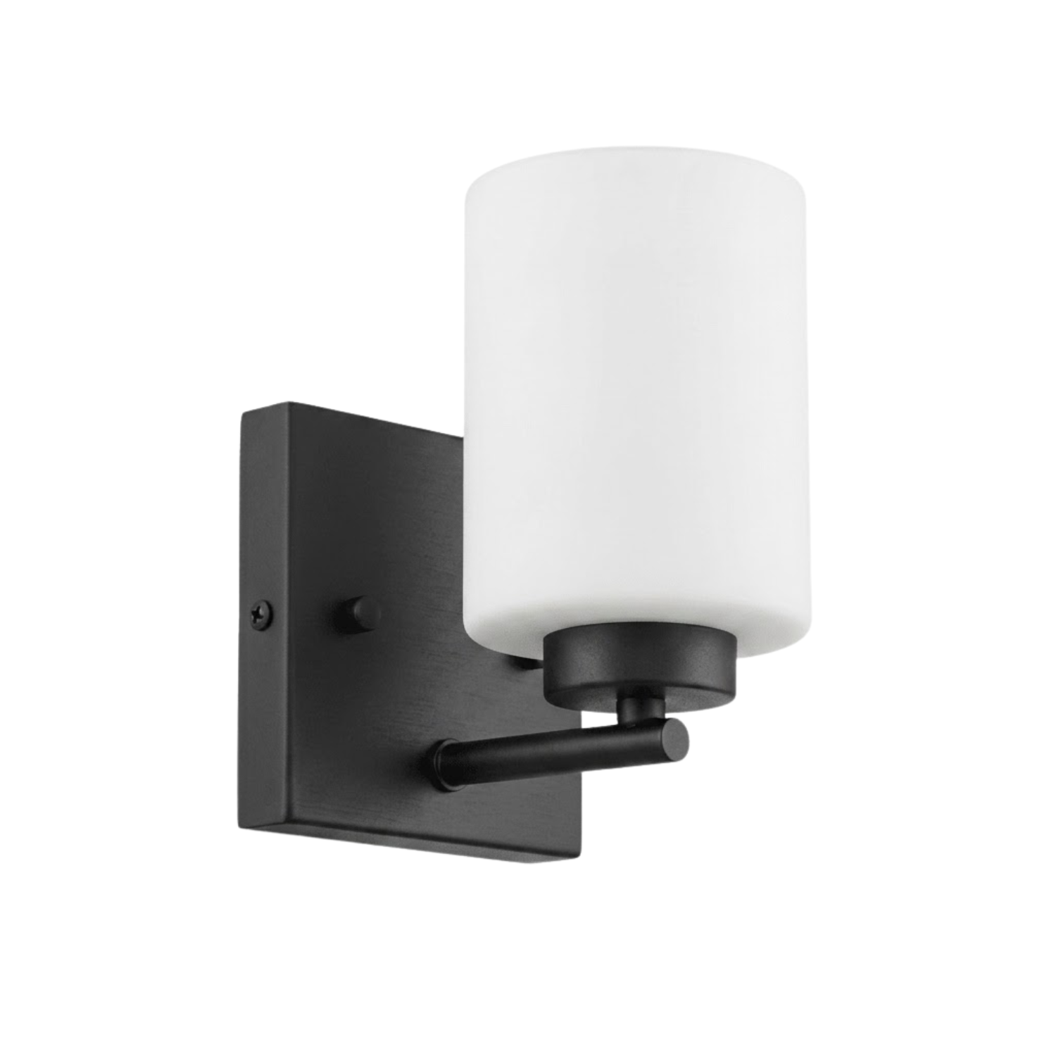 1-Light White Glass Sconce - Classic Vanities