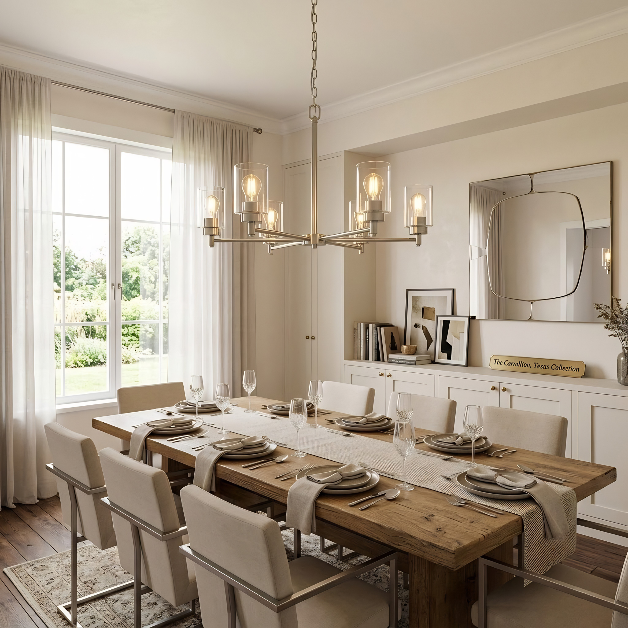 Mincio 6-Light Clear Glass Chandelier - High-Design Chandeliers