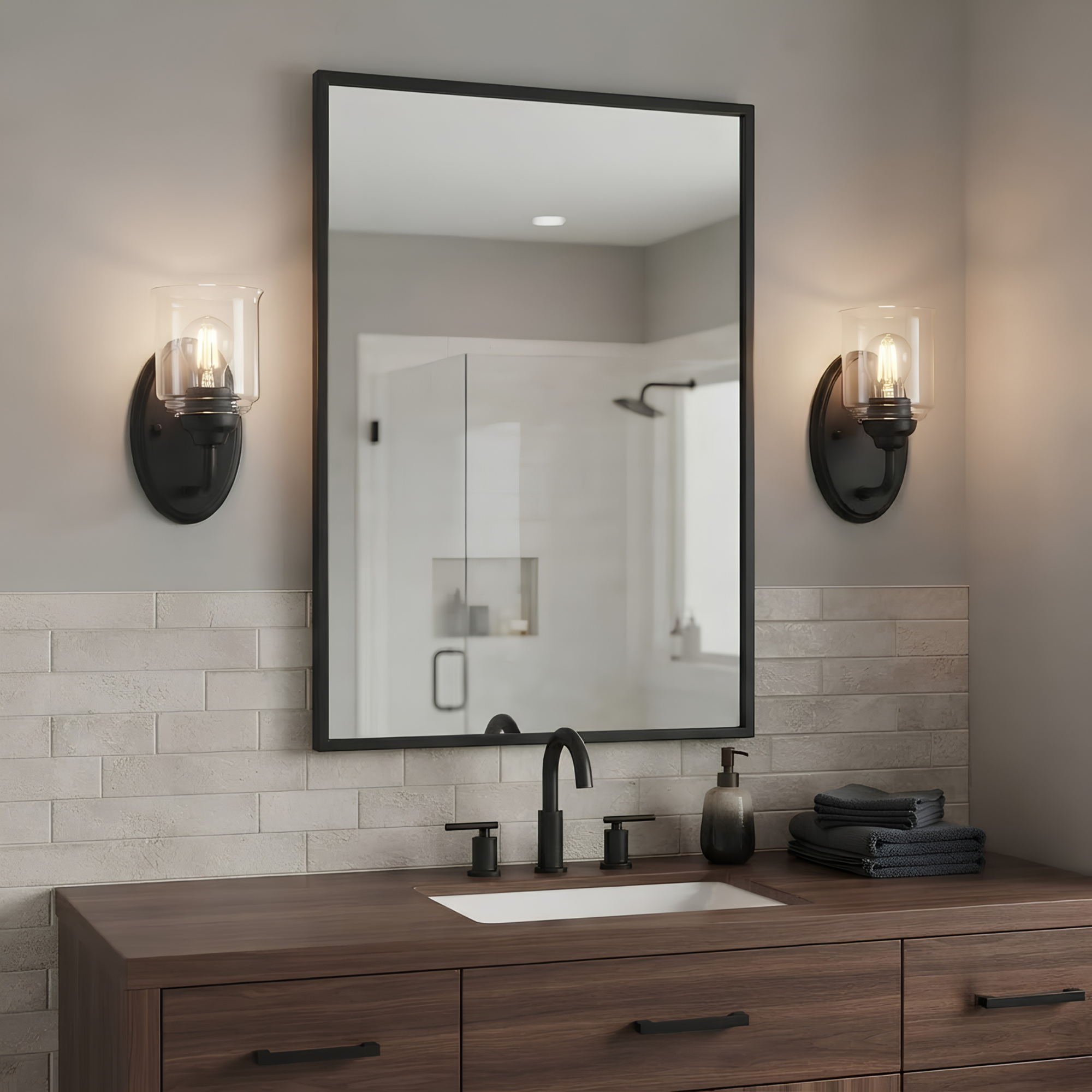 Acheron 1-Light Clear Glass Sconce - Statement-Making Wall Sconces