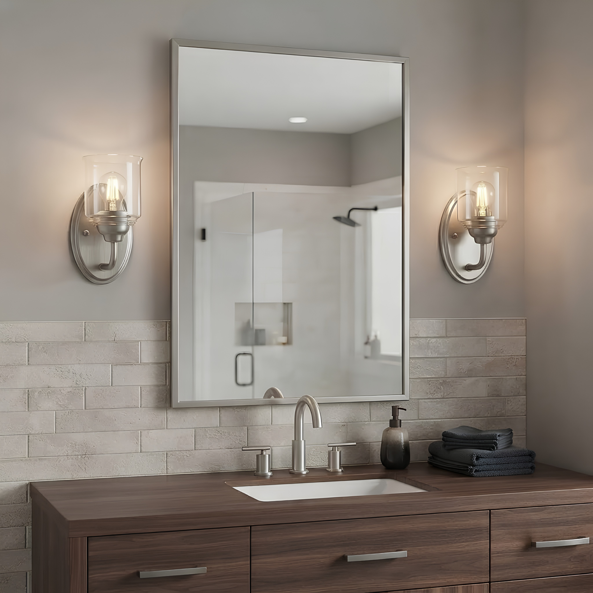 Acheron 1-Light Clear Glass Sconce - Statement-Making Wall Sconces