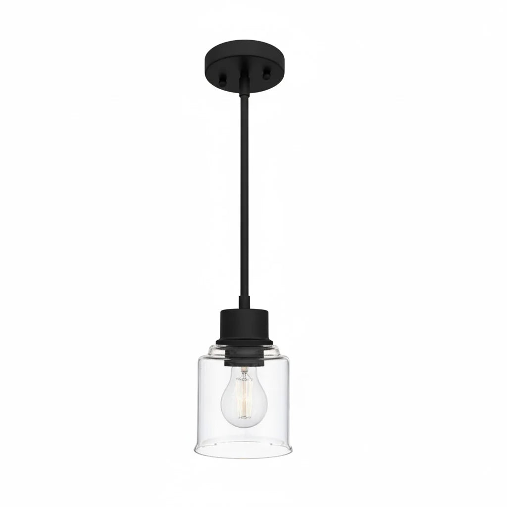 Acheron 1-Light Clear Glass Mini Pendant - MB