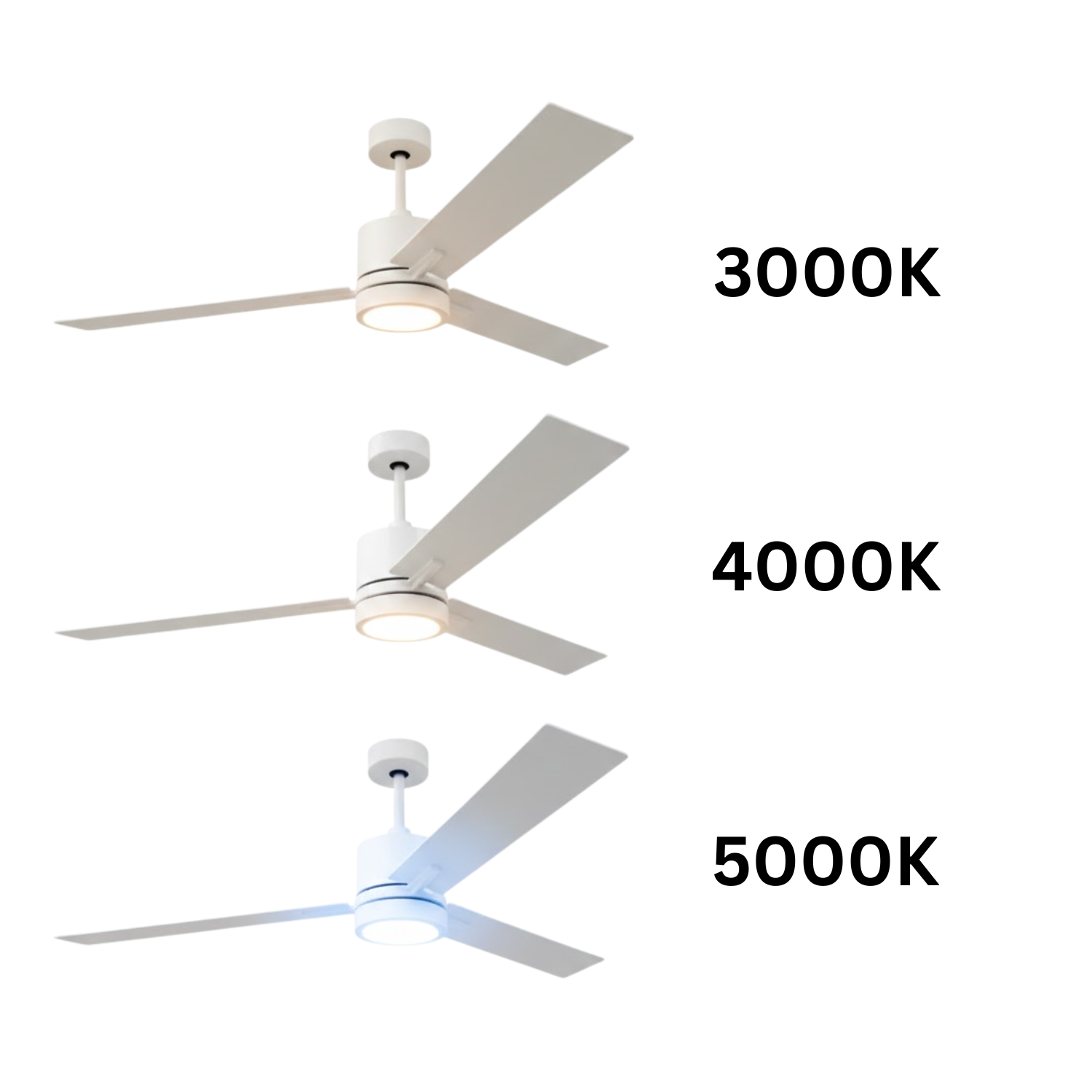 3-Blade 52" WH Neo Fan WH Blades WC6 3K4K5K