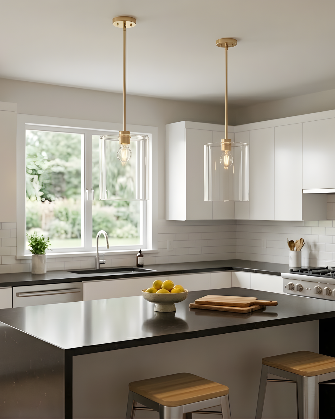 Minicio 1-Light 9" Clear Glass Pendant - CG