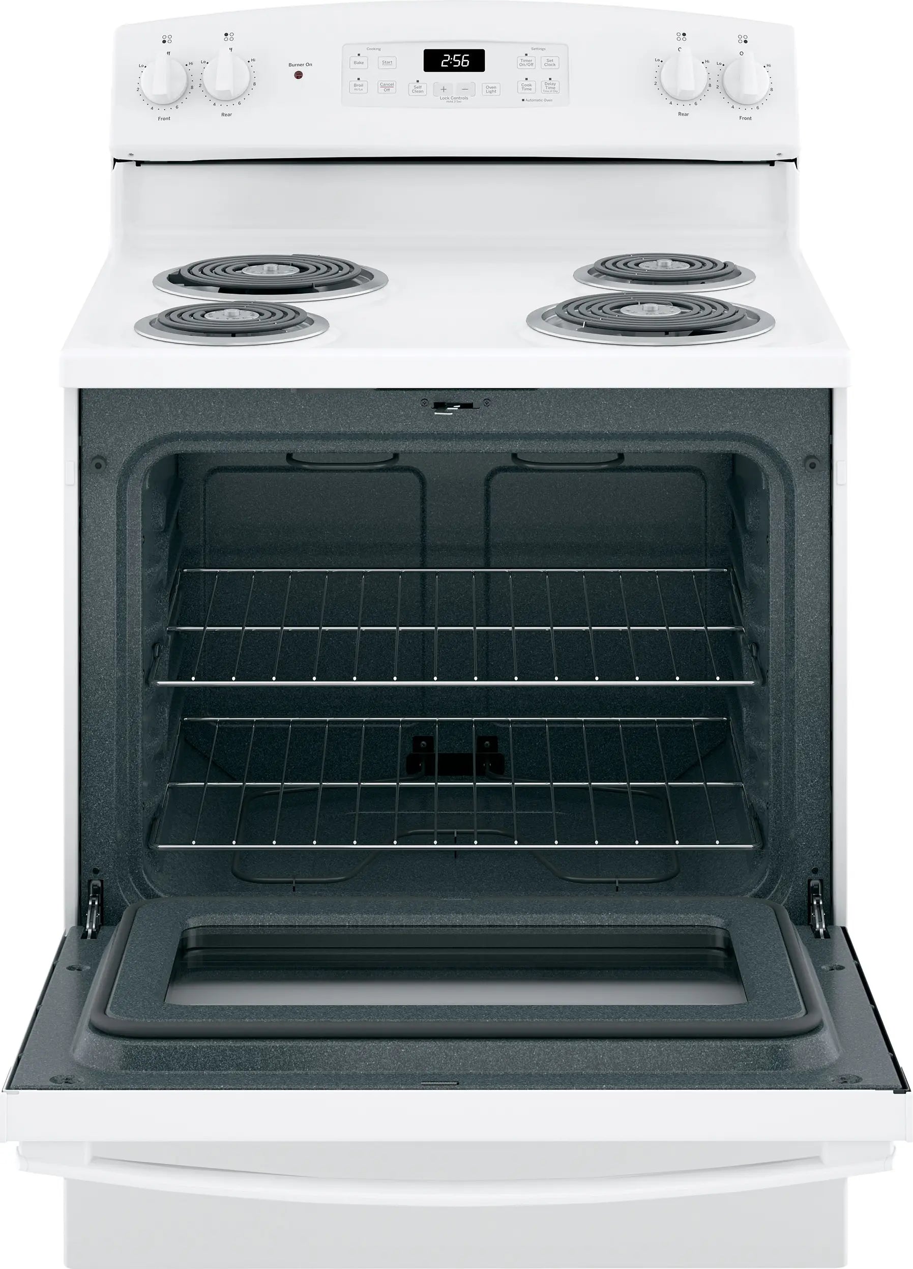 GE 5.3 Cu. Ft. Freestanding Self-Clean Electric Range with Coil Burners - White [LOCAL PICKUP ONLY]